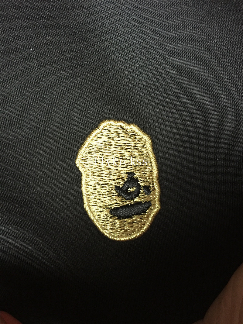 A Bathing Ape Premium BAPE Black Gold Shark Hoodie